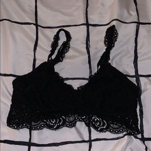 Black Bralette Lace Adjustable